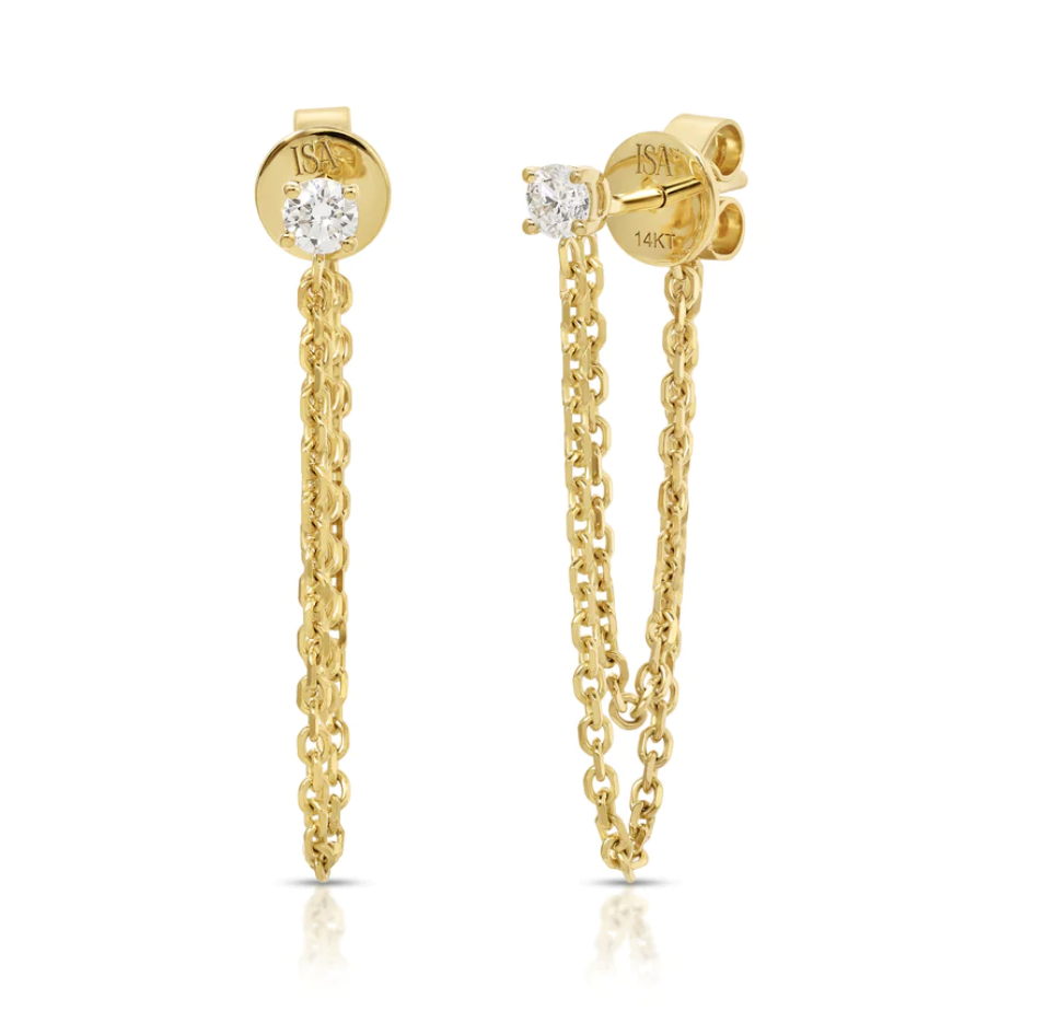 DIAMOND CHAIN STUDS - Millo 