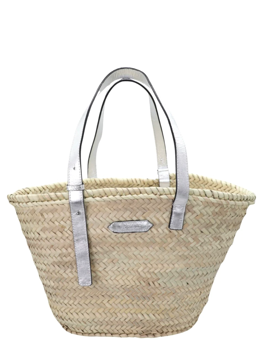 The Essaouira Tote - Medium Silver - Millo 