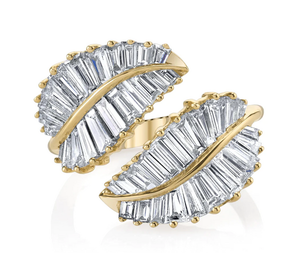 CLASSIC PALM LEAF DIAMOND RING - Millo 