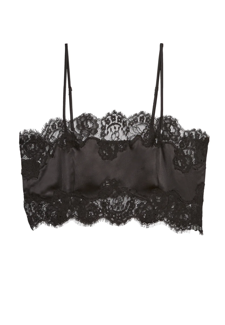 SILK & LACE BANDEAU TOP - Millo 