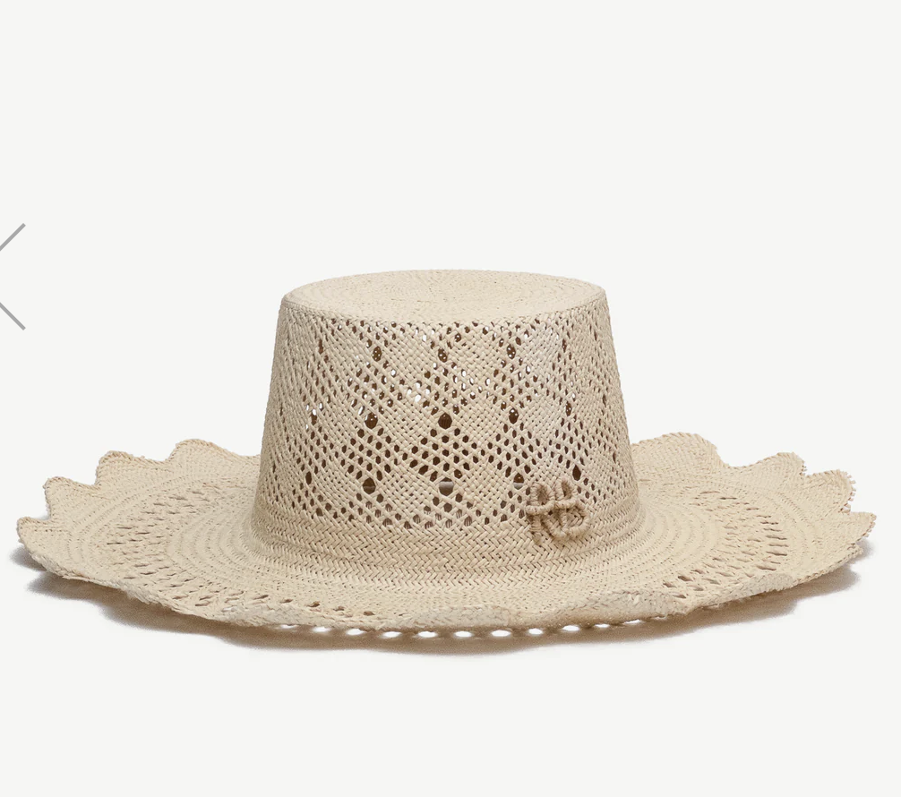 Cut Out-Detail Straw Hat - Millo 