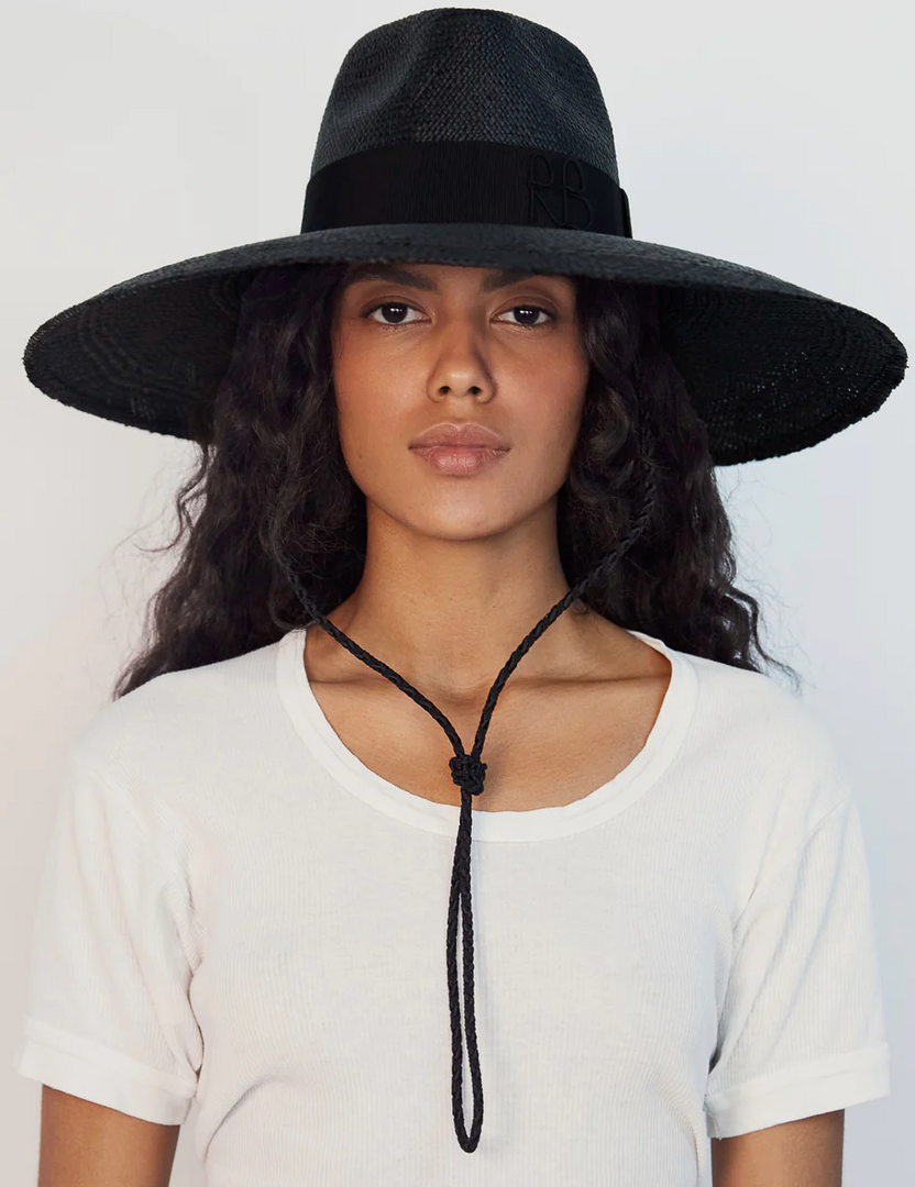 Wide-Brimmed Straw Fedora Hat - Millo 