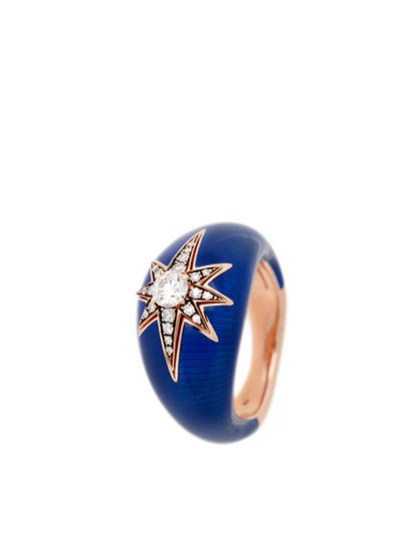 AÏDA NAVY BLUE RING DIAMONDS - Millo 