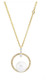 Load image into Gallery viewer, PAVE OCTAGON DISK LINK PENDANT - Millo 
