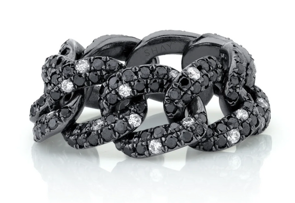 BLACK DIAMOND TWINKLE ESSENTIAL LINK RING - Millo 