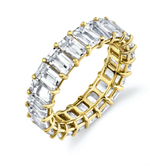 Load image into Gallery viewer, READY TO SHIP WHITE TOPAZ ETERNITY BAND - Millo 
