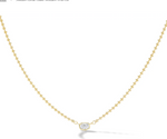 Load image into Gallery viewer, Solitaire Caviar Chain Necklace- Oval Cut - Millo 
