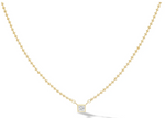 Load image into Gallery viewer, Solitaire Caviar Chain Necklace- Princess Cut - Millo 
