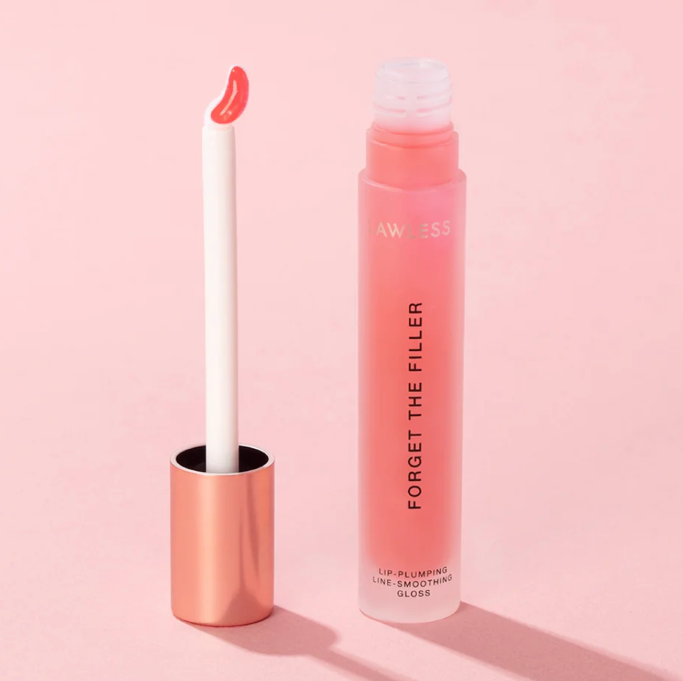 Queen Forget The Filler Lip Plumping Line Smoothing Gloss in Cherry Vanilla - Millo 