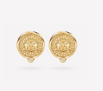 Load image into Gallery viewer, Soleil Gold Pavé Stud Earrings - Millo 
