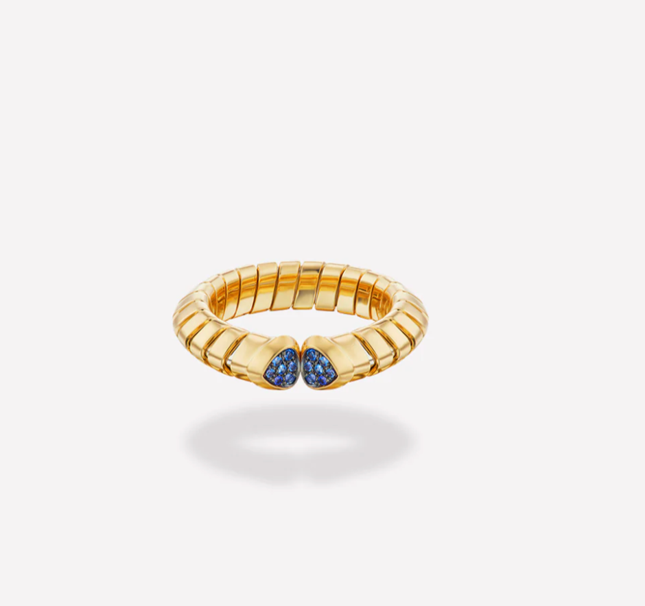 Trisolina Colored Pavé Ring - Millo 