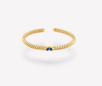 Load image into Gallery viewer, Trisolina Colored Pavé Bangle blue sapphire - Millo 
