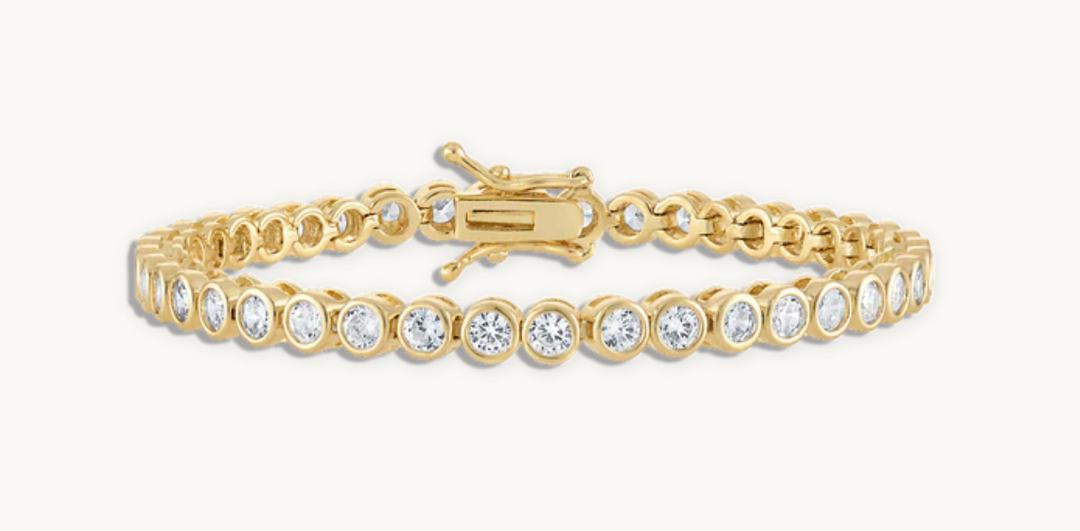 CRYSTAL BEZEL TENNIS BRACELET