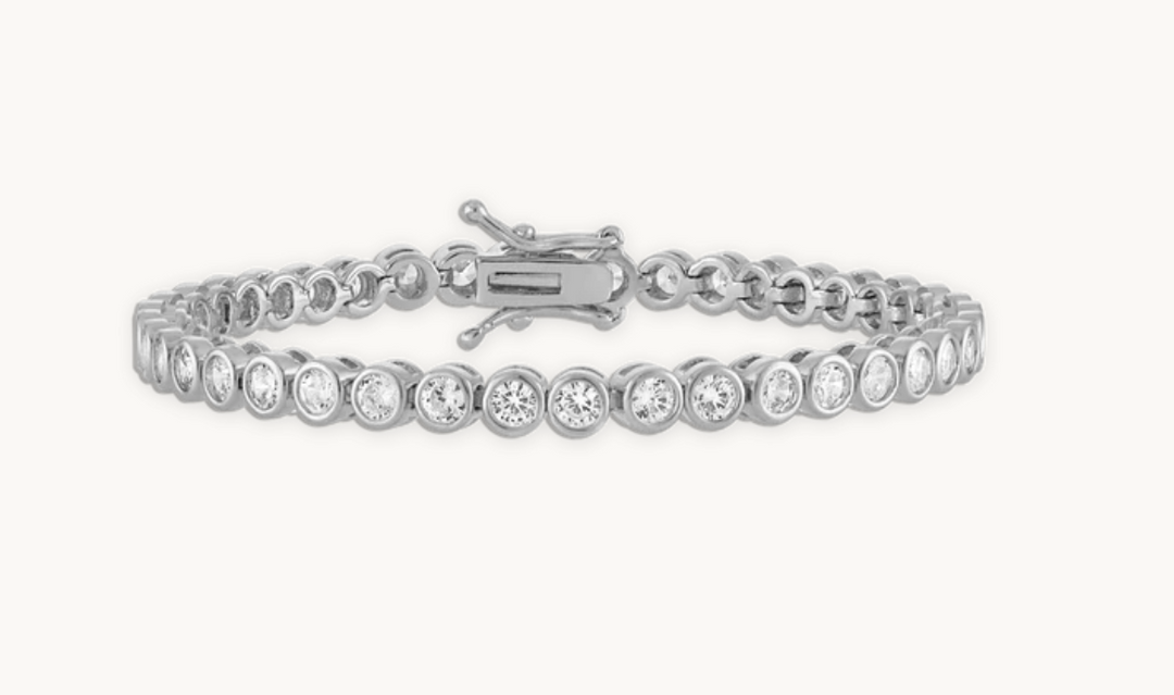 CRYSTAL BEZEL TENNIS BRACELET