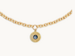 Load image into Gallery viewer, BLUE TIGER EYE SUNBURST NECKLACE
