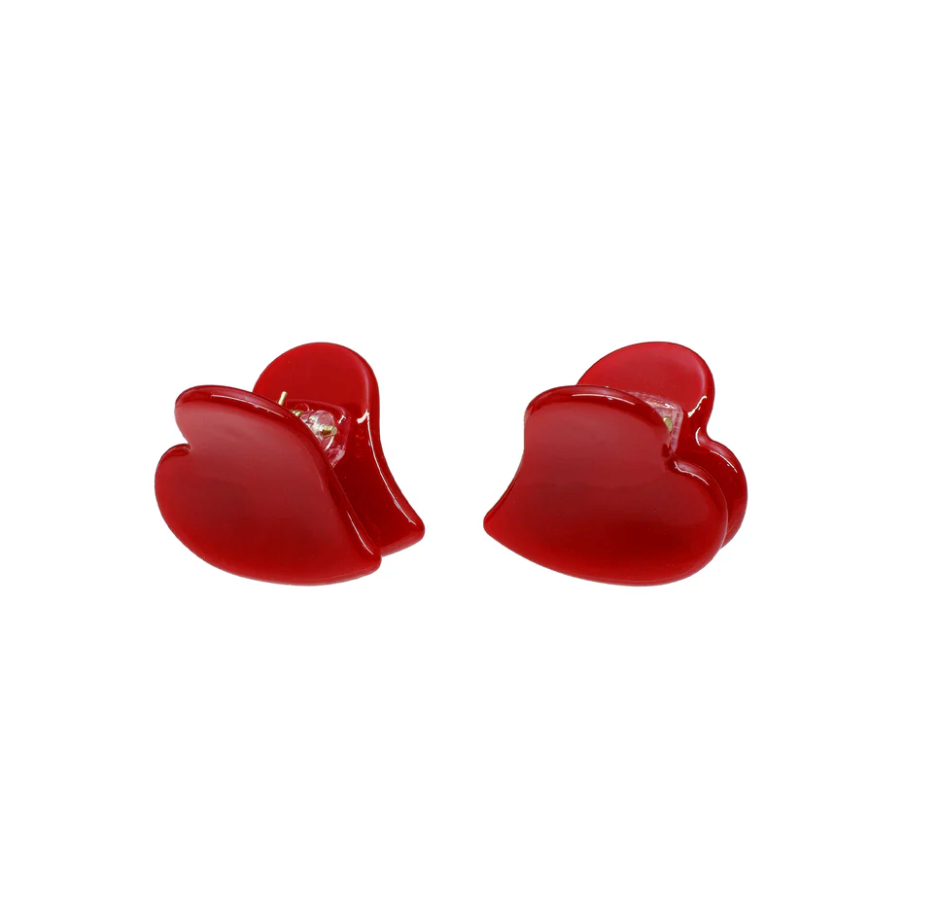 BABY HEART CLIP SET IN CHERRY KISS