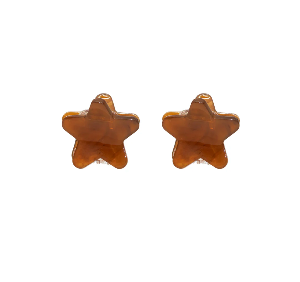 BABY STAR CLIP SET IN GINGERBREAD