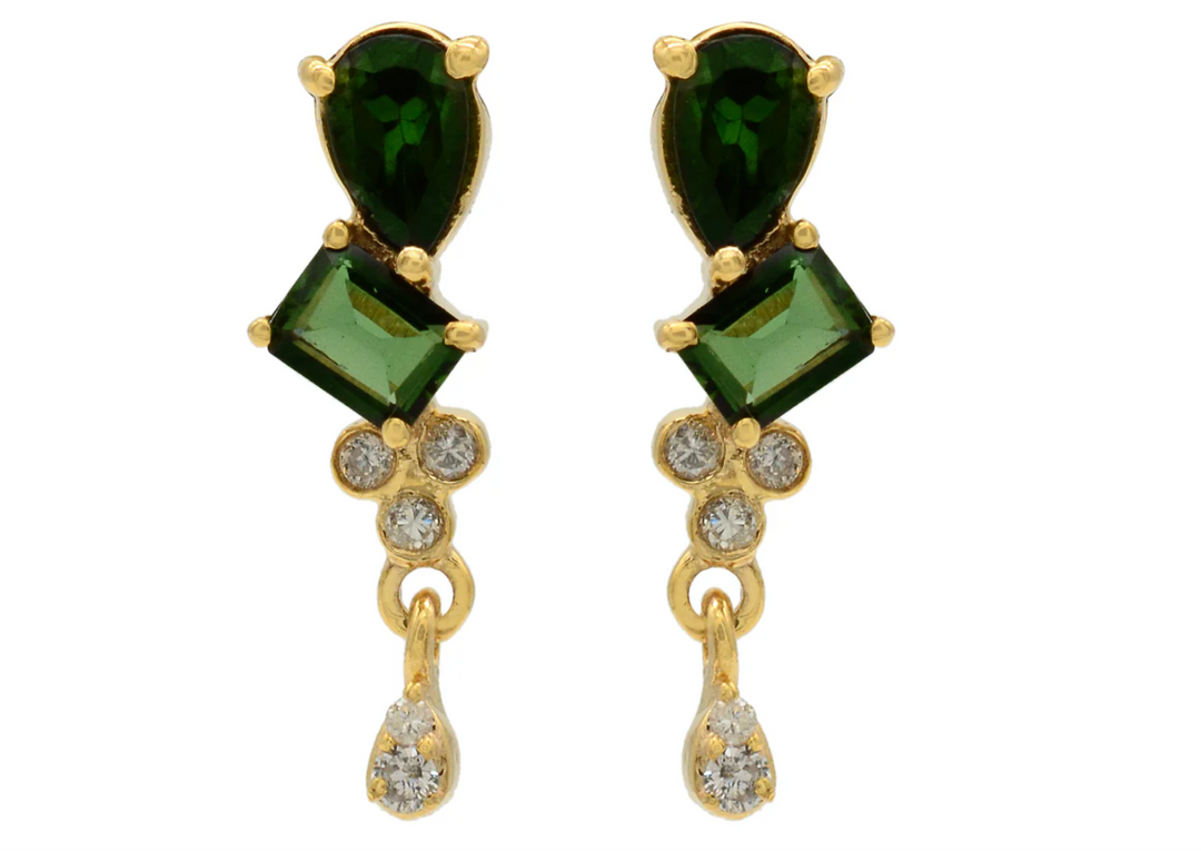 GREEN CASCADE STUDS