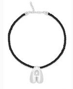 Load image into Gallery viewer, SILVER CLOUD LETTER NECKLACE
