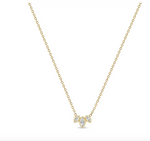 Load image into Gallery viewer, 14K MARQUISE DIAMOND FAN NECKLACE
