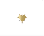 Load image into Gallery viewer, 14K SINGLE 7 PRONG DIAMOND HEART CHARM PENDANT
