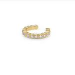 Load image into Gallery viewer, 14K DIAMOND BEZEL ETERNITY EAR CUFF
