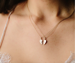 Load image into Gallery viewer, 14K MIDI BITTY BEST FRIENDS HEART NECKLACE SET
