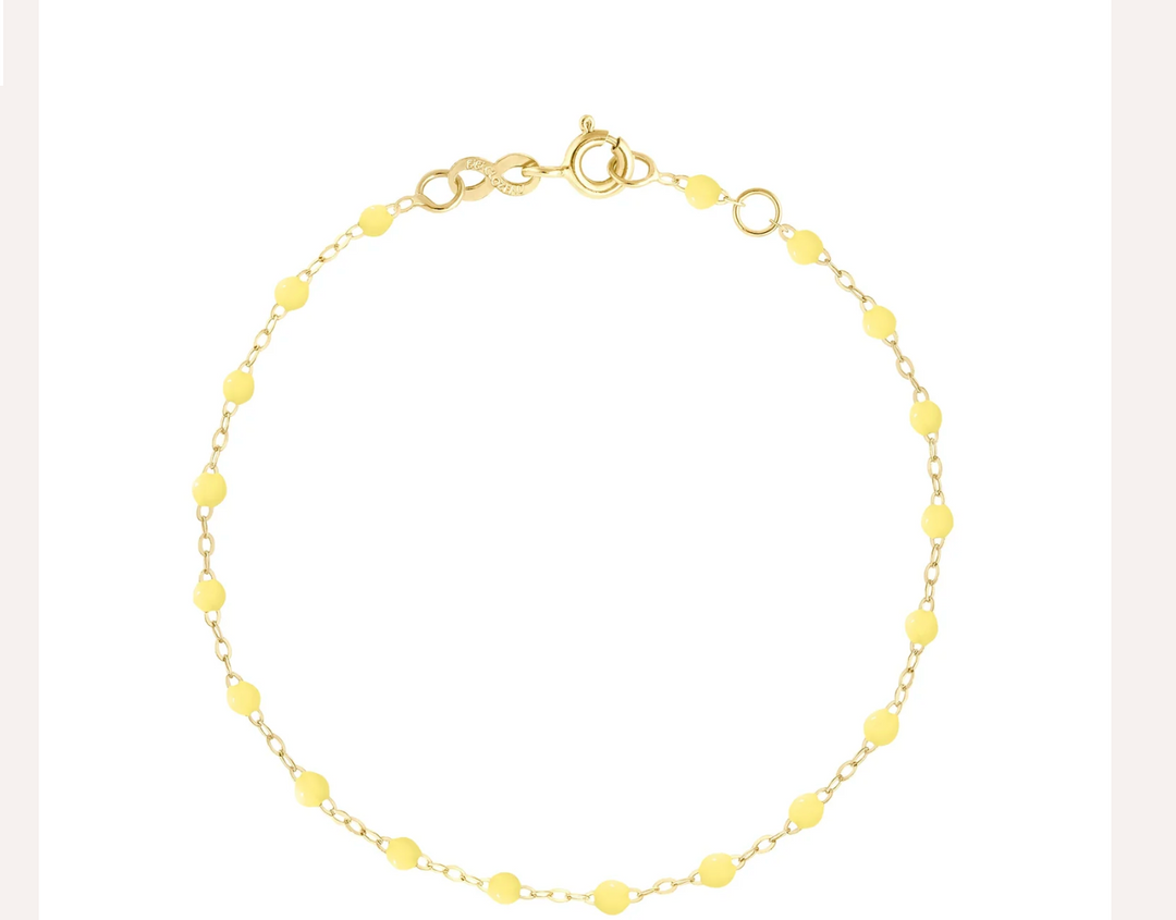 Classic Gigi Anklet - Yellow Gold 9.4"