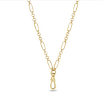 Load image into Gallery viewer, 14K GOLD MEDIUM MIXED PAPERCLIP AND ROLO CHAIN NECKLACE
