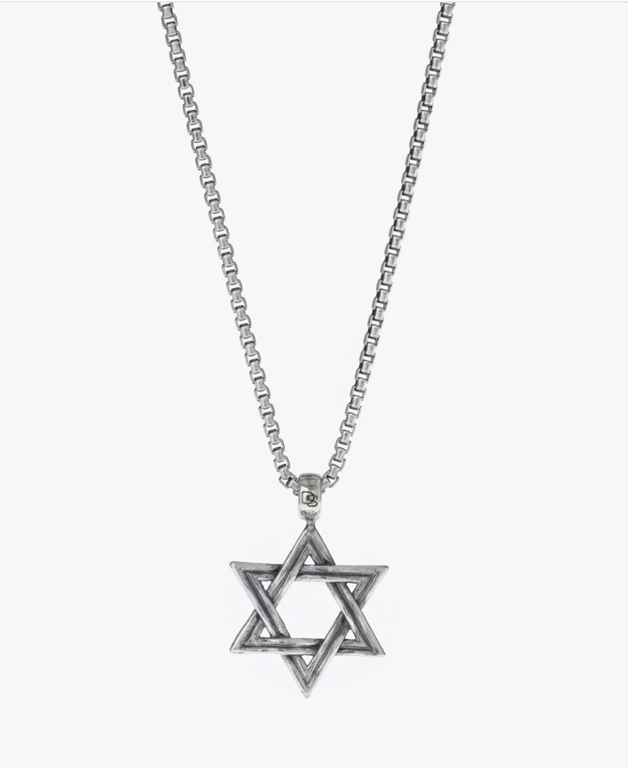 Sterling Silver Star Of David Necklace