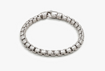 Load image into Gallery viewer, Sterling Silver Round Box Chain Bracelet
