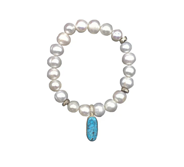 Everyday Pearl Stretchy with Turquoise