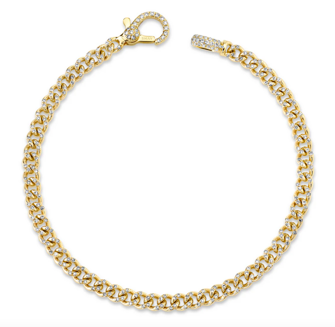 DIAMOND PAVE BABY LINK BRACELET