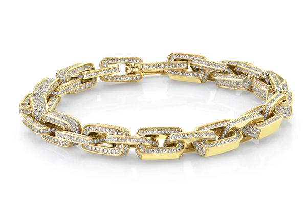 PAVE DECO LINK BRACELET