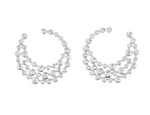 Load image into Gallery viewer, DIAMOND BEZEL SWIRL EARRINGS
