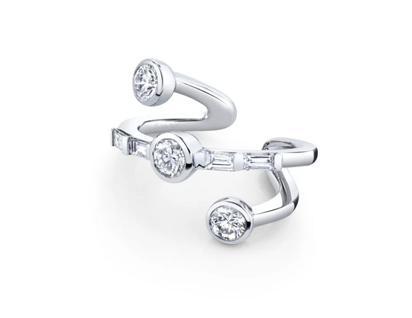 DIAMOND CONNECT THE DOTS DIAMONDS EAR CUFF