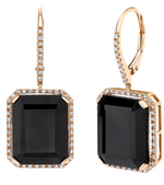 Load image into Gallery viewer, BLACK ONYX PORTRAIT EARRINGS
