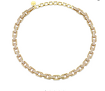 Load image into Gallery viewer, DIAMOND PAVE DECO LINK NECKLACE
