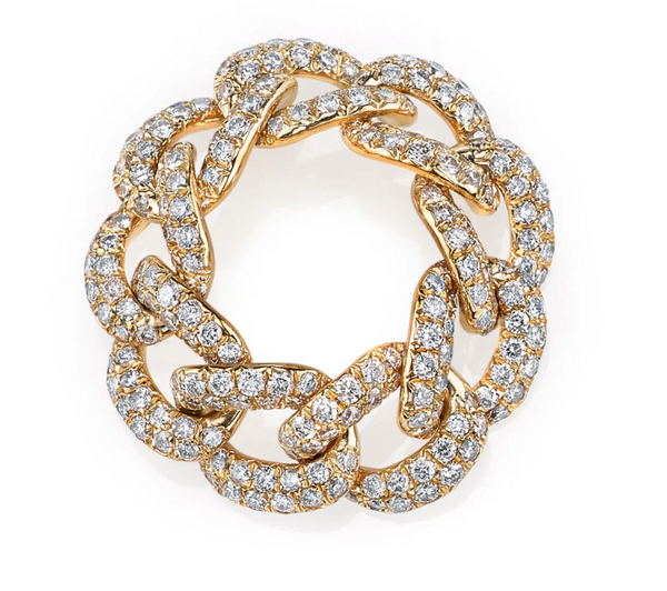 DIAMOND PAVE ESSENTIAL LINK RING