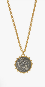 Load image into Gallery viewer, Hercules Coin Pendant Necklace
