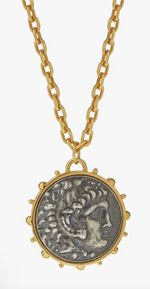 Load image into Gallery viewer, Hercules Coin Pendant Necklace
