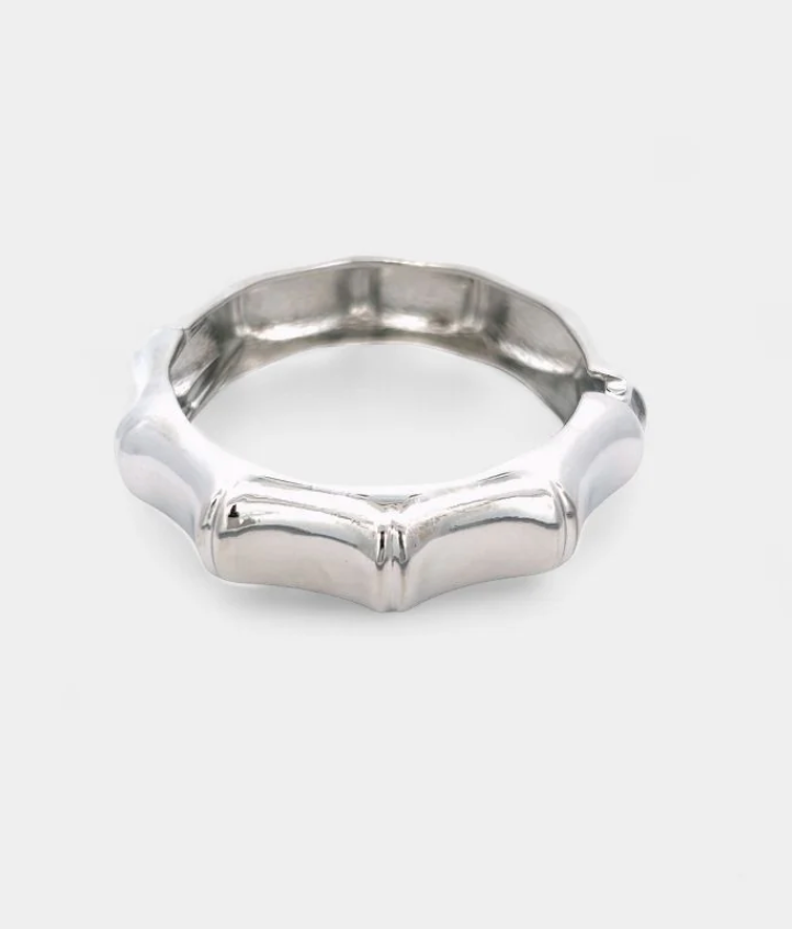 BAMBOO SILVER BANGLE