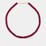 Load image into Gallery viewer, MAROON QUARTZ NECKLACE
