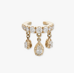 Load image into Gallery viewer, TRIPLE TEARDROP SOPHIA DIAMOND SHAKER PAVE EAR CUFF
