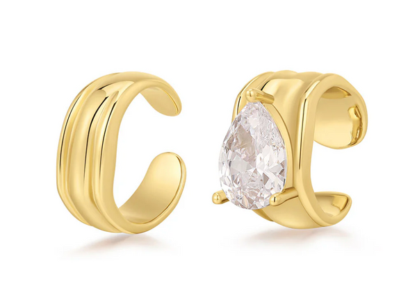 Luxe Stone Ear Cuff Set