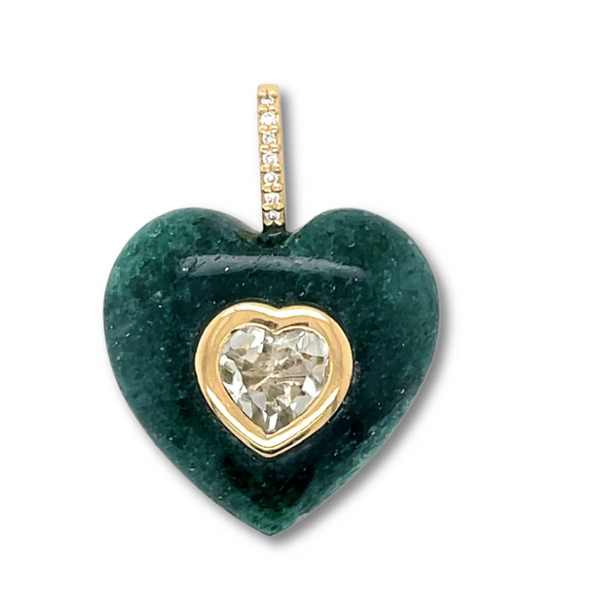 Green Aventurine Heart Pendant