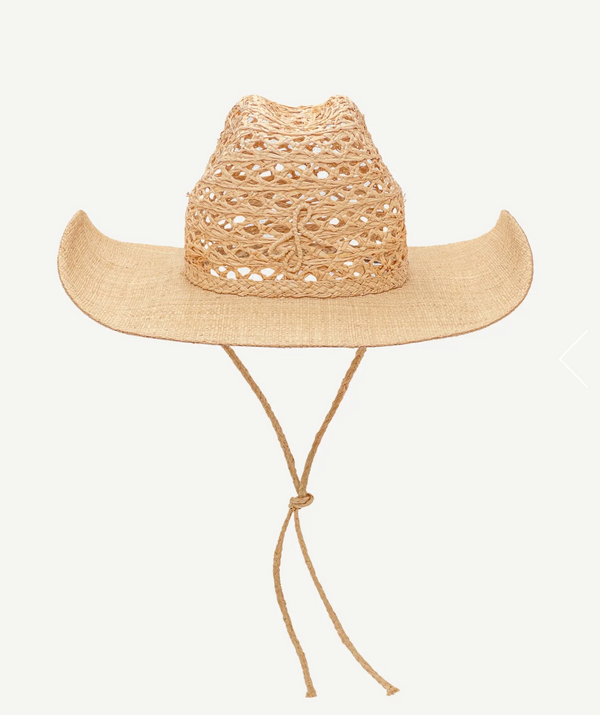 Cut Out Straw Cowboy Hat