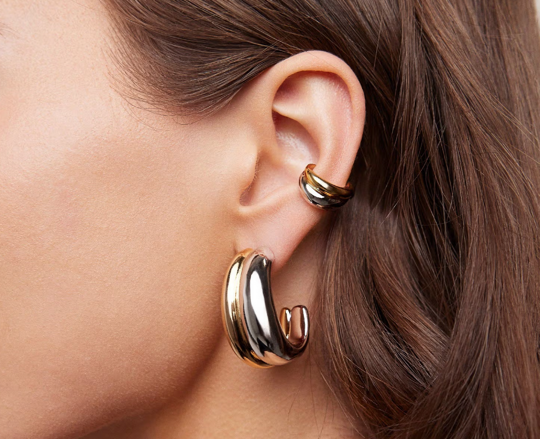Chavez ear cuff two tone