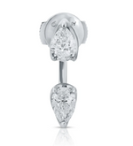 Load image into Gallery viewer, LARGE PEAR DIAMOND ORBIT EARRING
