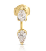 Load image into Gallery viewer, LARGE PEAR DIAMOND ORBIT EARRING
